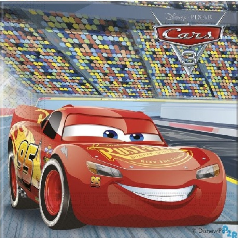 Decoração de bolo de Aniversário Disney Cars 3