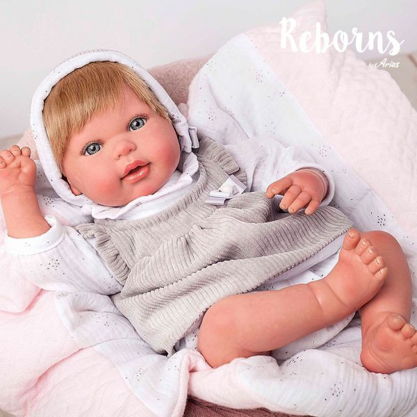 Boneca bebê Reborn, bonecas recém-nascidas de 46cm Réplica do bebê