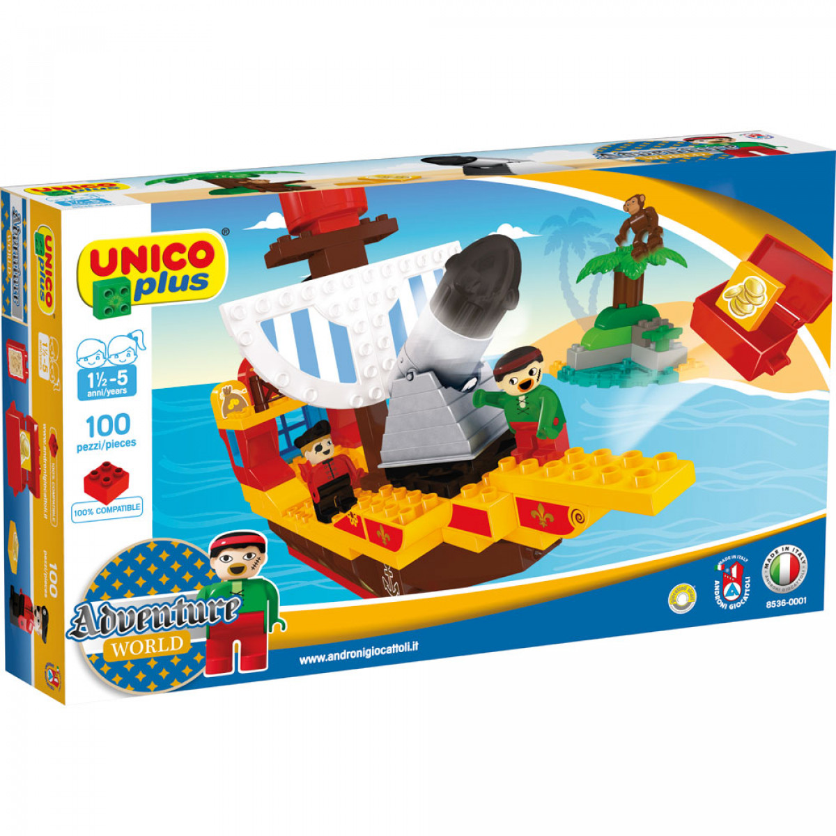 Barco de Piratas 100 Peças 