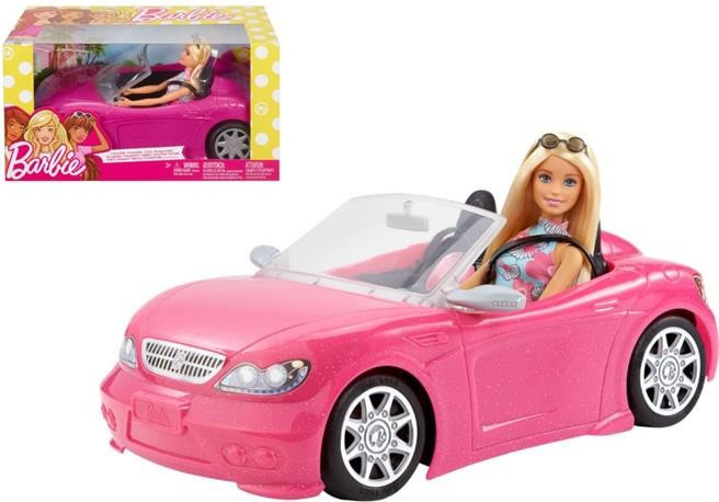 Barbie Boneca com carro descapotável