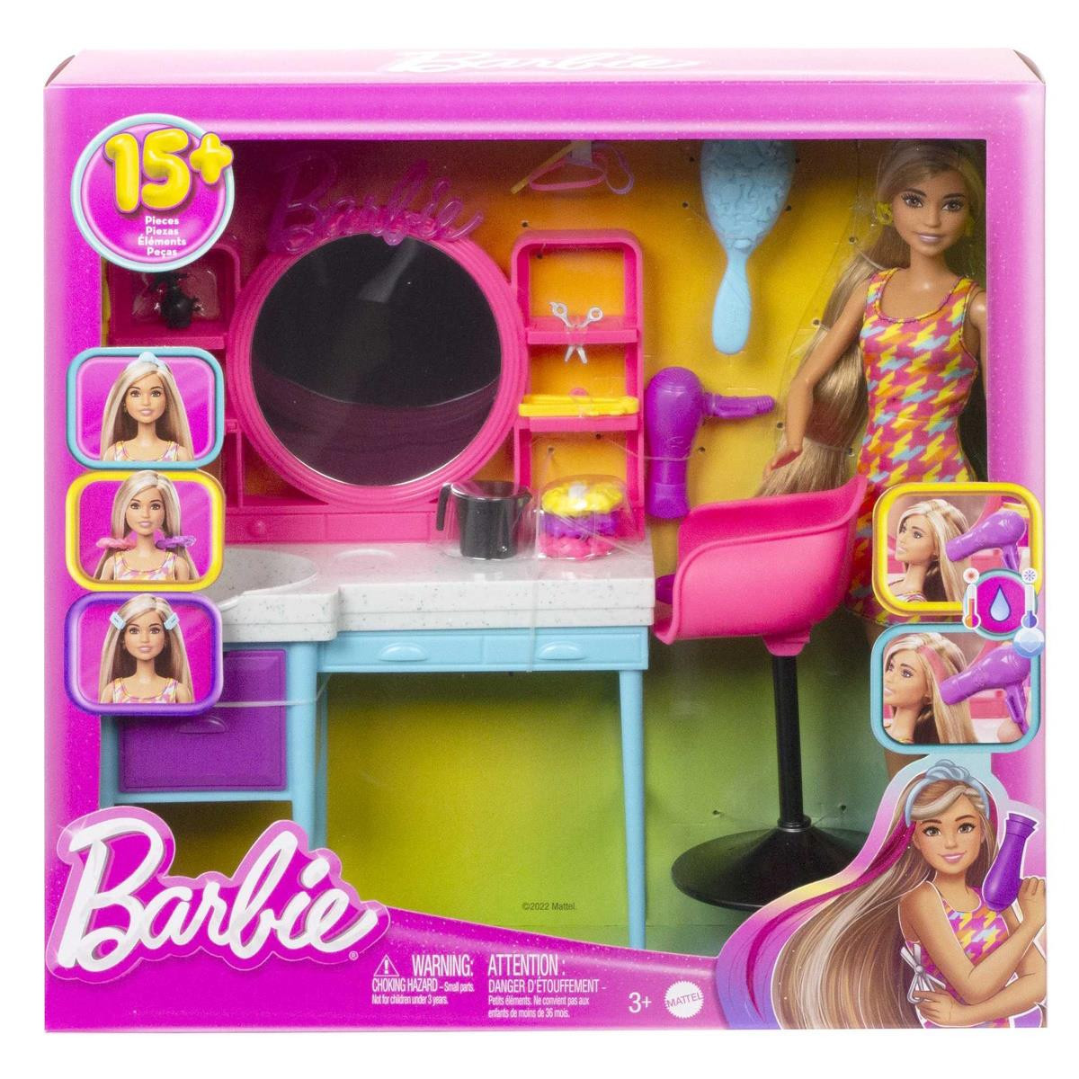 Originais para barbie princesa cabeleireiro, salão de beleza, loja