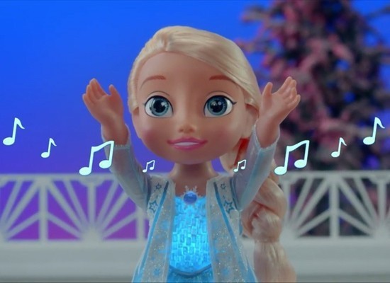 Boneca Elsa Frozen musical com luz