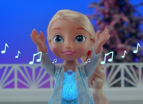 Boneca Frozen - Princesa Elsa Cantora Neve Brilhante Luxo - MP