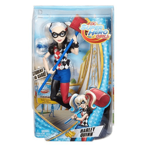 Bonecas dc super hero girls harley quinn arlequina 30 cm mattel