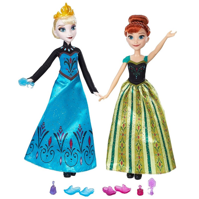 Bonecas Elsa e Ana Frozen - Festa de Coroação