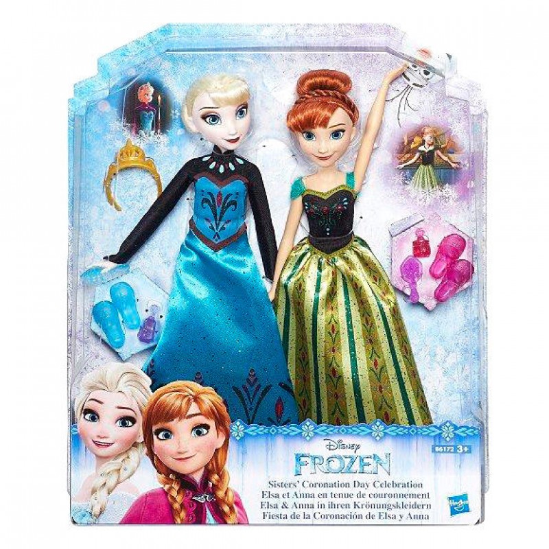 Boneca Frozen Kit Anna E Elsa 30cm Brinquedo Menina Musical