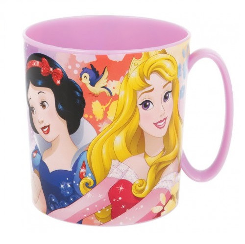 Caneca Plástico Microondas Princesas 360ml