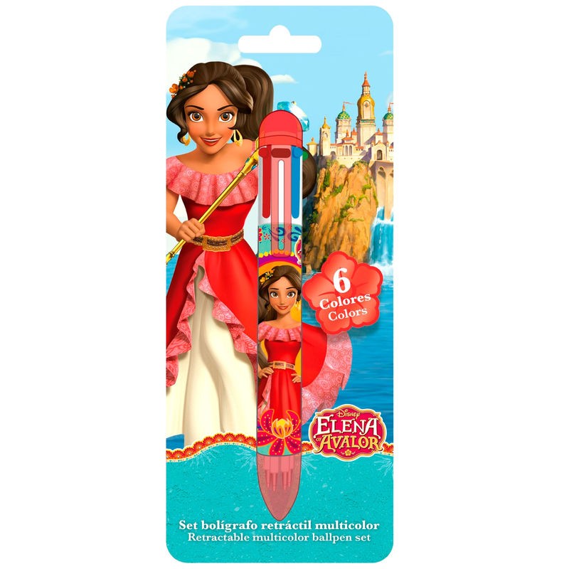 Caneta de 6 cores Elena de Avalor Disney | Loja da Criança