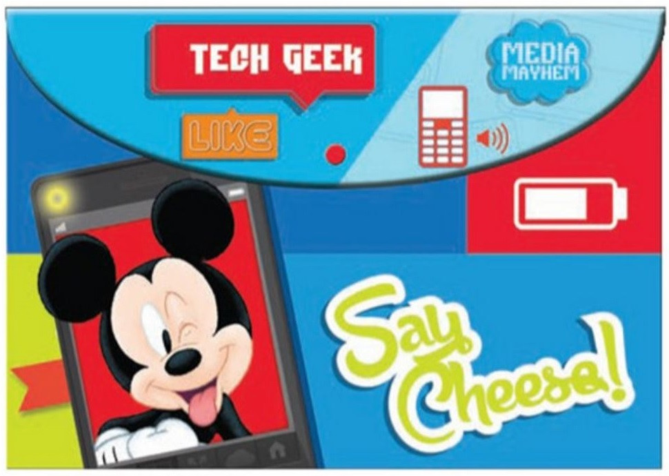 Capa escolar com mola Mickey