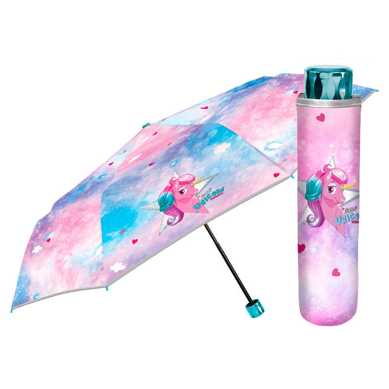 OEM - Chapéu Chuva Dobrável Unicórnio 50cm Chapéu Chuva Dobrável Unicórnio 50cm