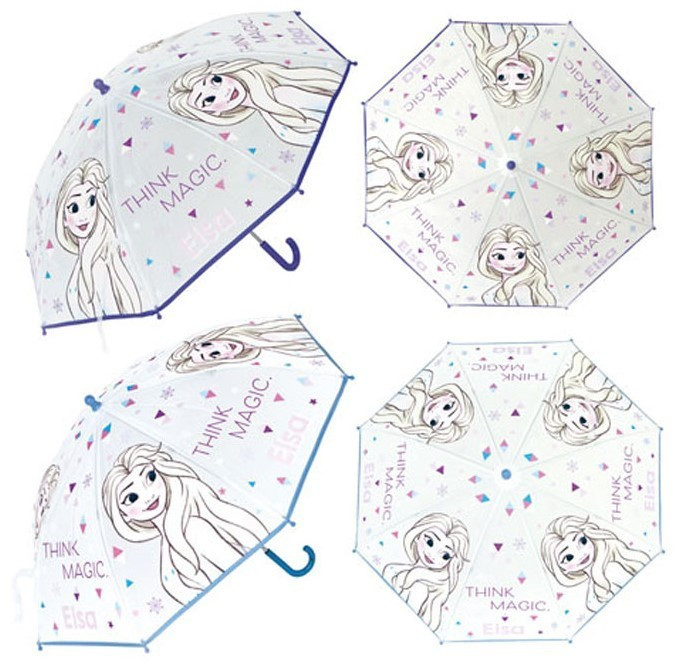 Safta Ombrello Manuale Frozen II One Heart Per Bambini 460 Mm - Verde Turchese - Ombrello Pioggia Ufficiale Disney