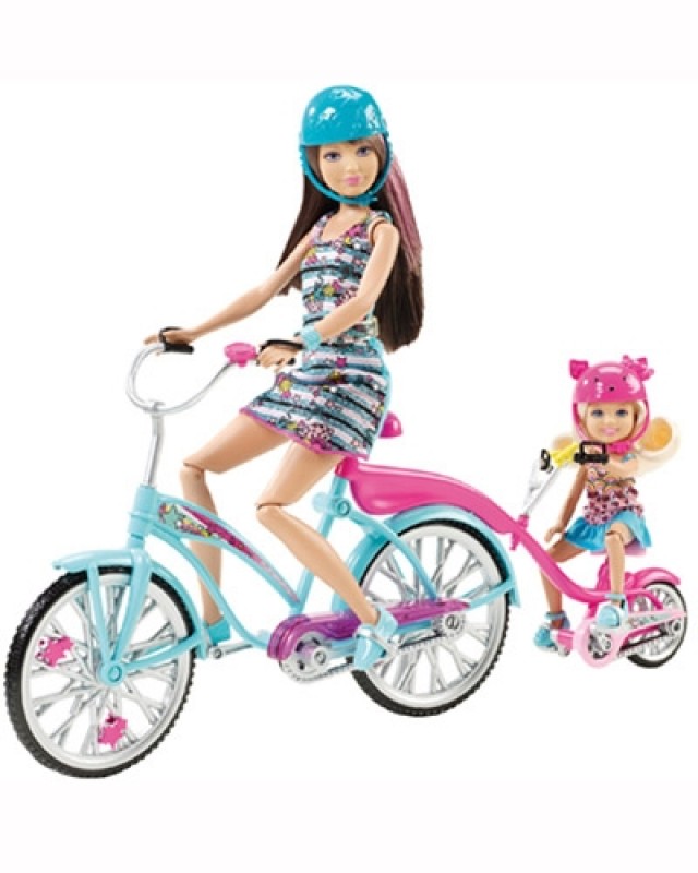 Conjunto Bonecas Bicicleta irmãs Barbie