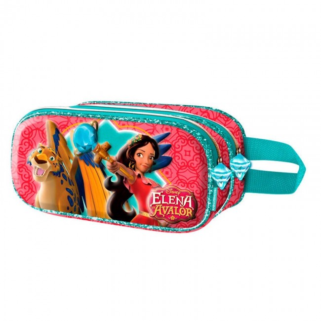 Estojo duplo escolar 3D Elena de Avalor Disney - Skylar | Loja da Criança