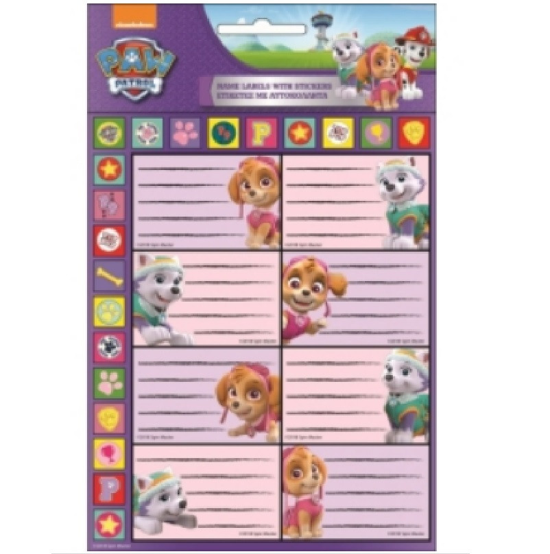 Etiquetas Identificativas Skye Patrulha Pata