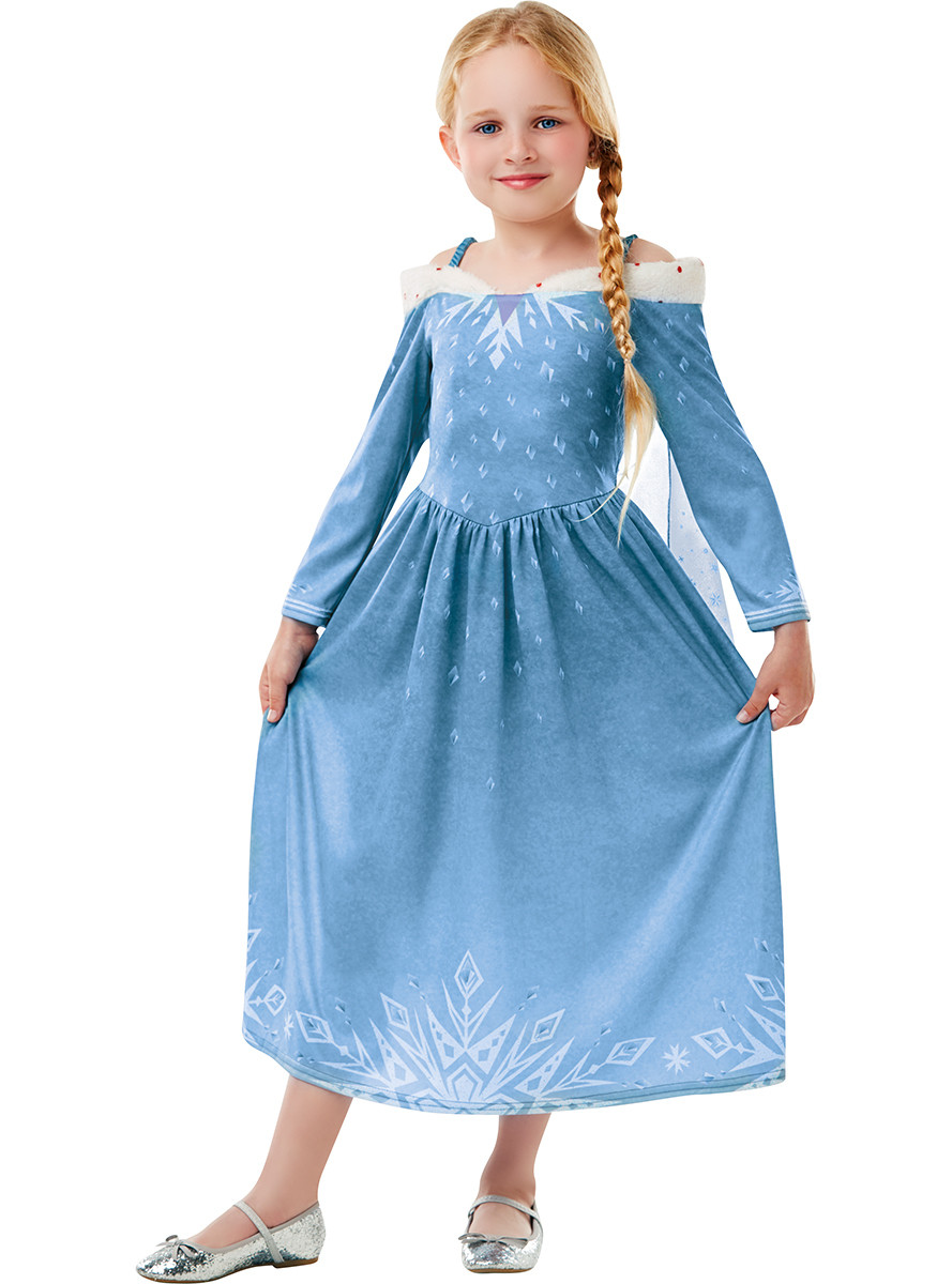 Disguise- Disfarce Frozen - Elsa Vestido de viagem 5-6 anos - Sítio do Bebé