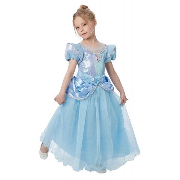 Vestido Infantil Cinderela Brinde Disney Tam 4 A 10 - Compre Agora