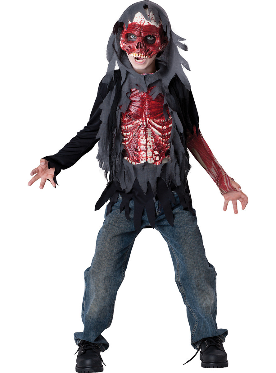 Fantasia Infantil Fantasma Sangue Halloween menino zumbi