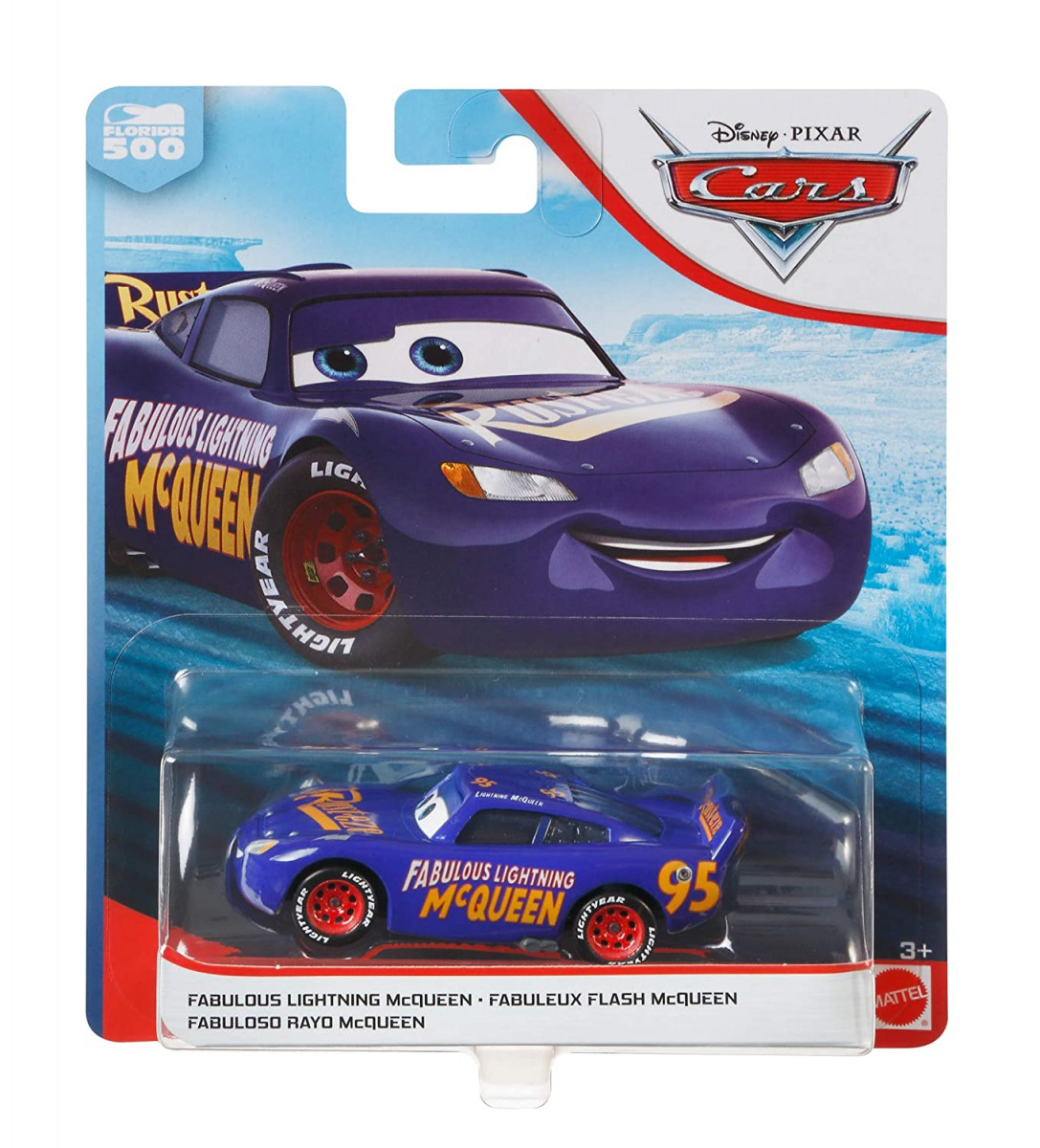 Figura Carro Faísca McQueen Competição - Cars 3