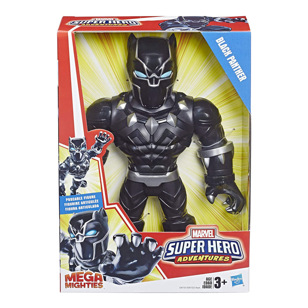Figura Mega Mighties Super Hero Marvel Black Panther 25cm