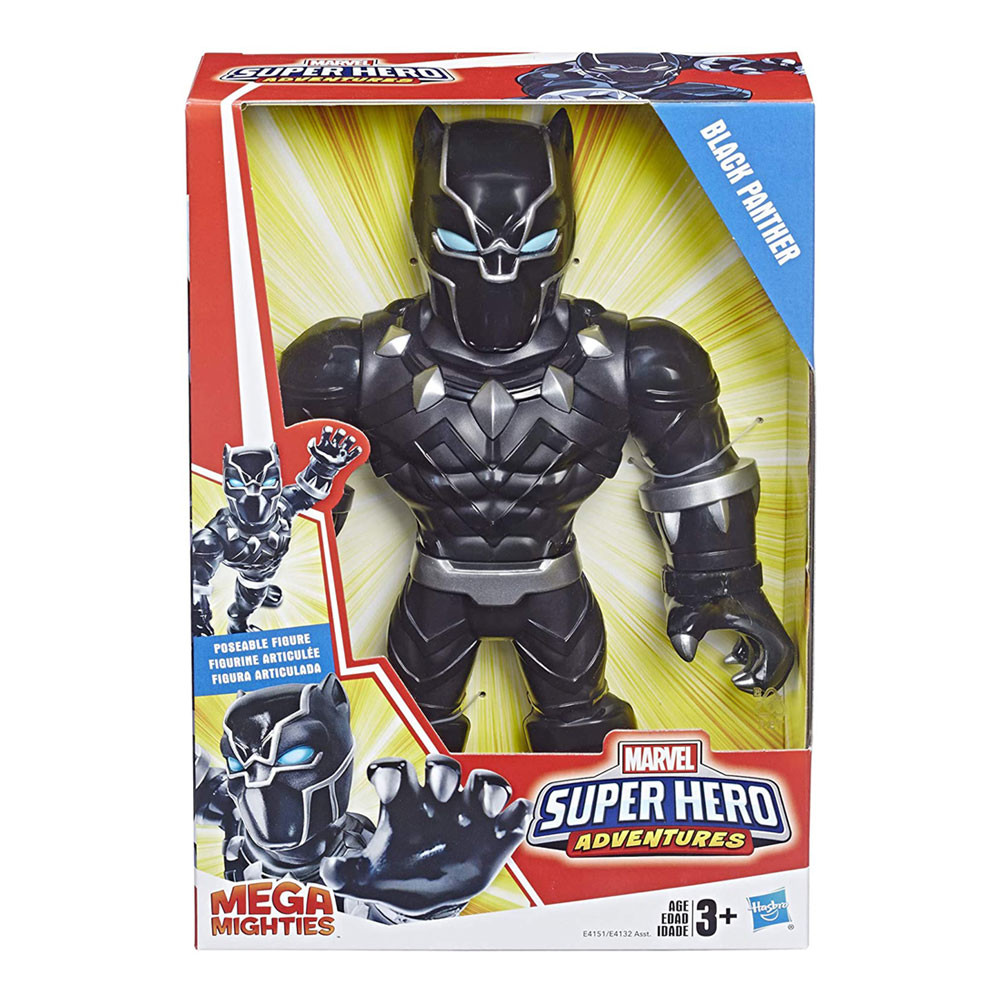 Figura Mega Mighties Super Hero Marvel Black Panther 25cm