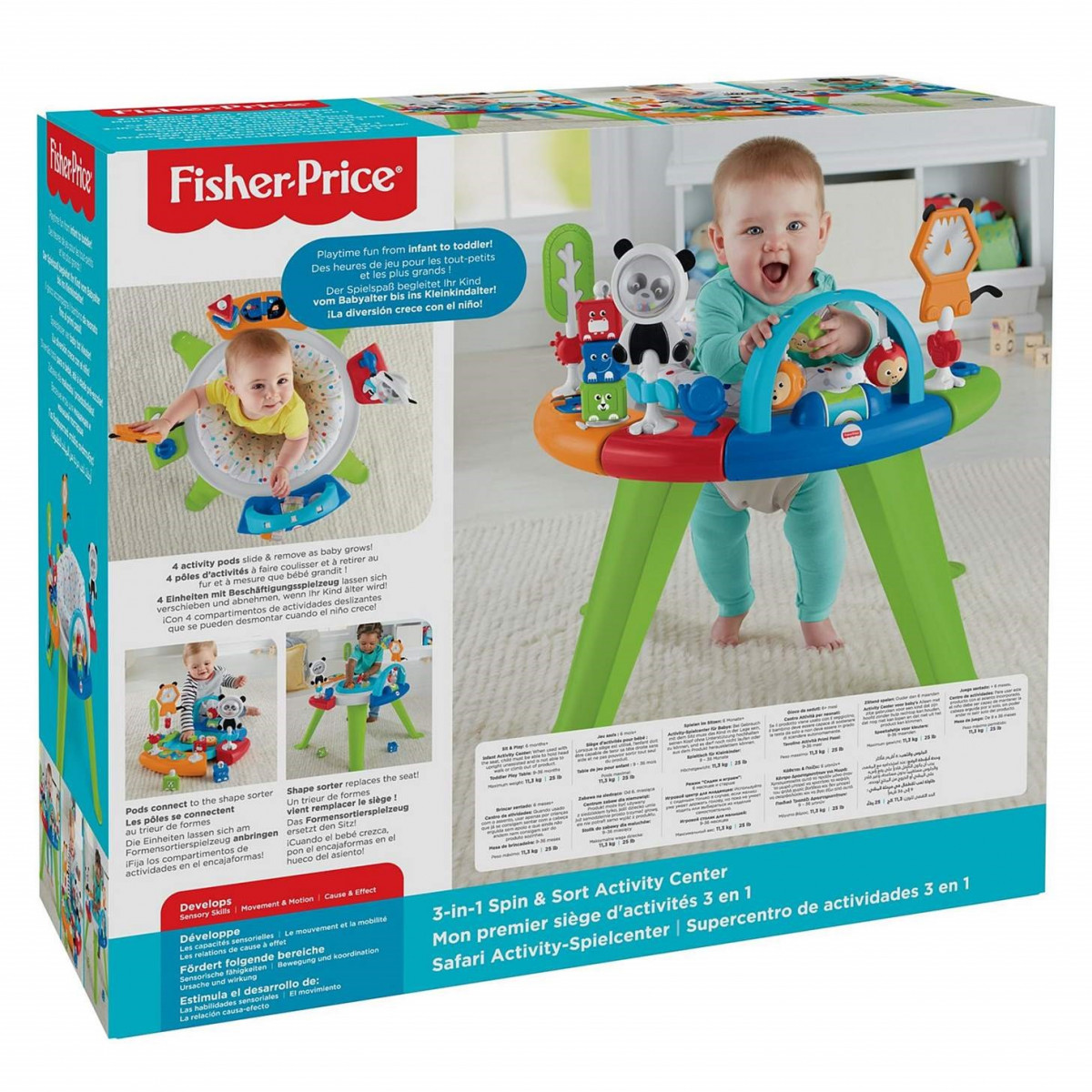 Jogo Educativo FISHER PRICE Carro Pequeno Sort DIS (Idade Mínima: 12 Meses  - 3 x 1 x 3,5 cm)