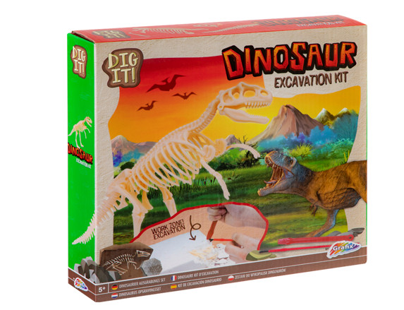 Jogo Dinossauro Escavação Esqueleto, Desenho Infantil 