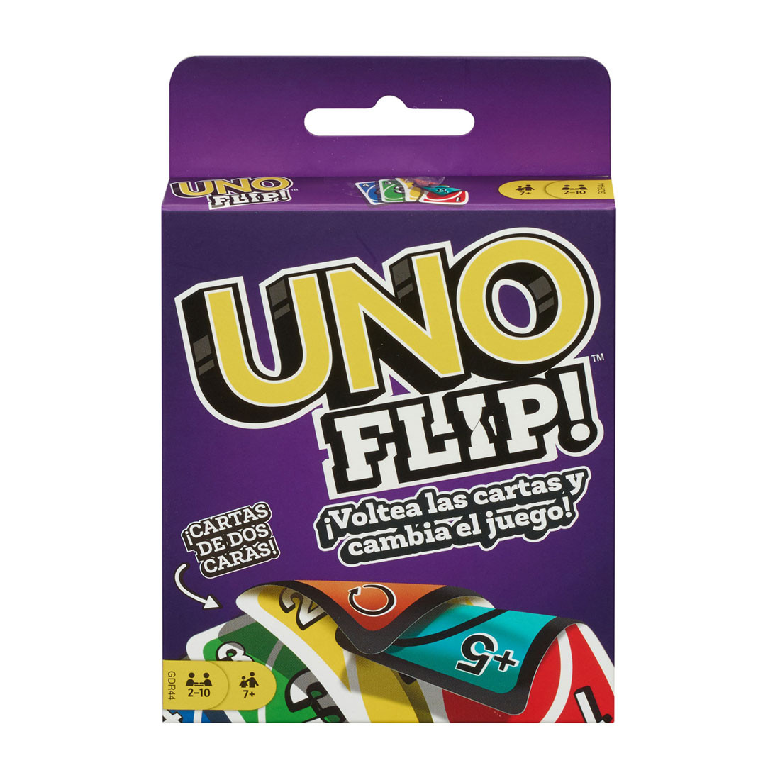 Compra online de UNO FLIP! O jogo de cartas da família, com 112 cartas, é  um ótimo presente para crianças de 7 anos ou mais