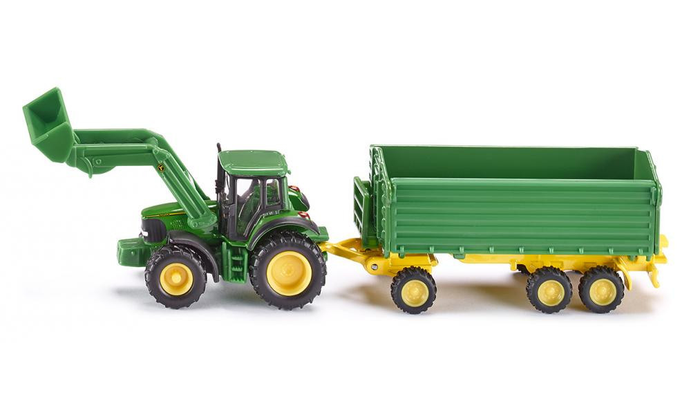Veículo  John Deere com Carregador Frontal e Reboque