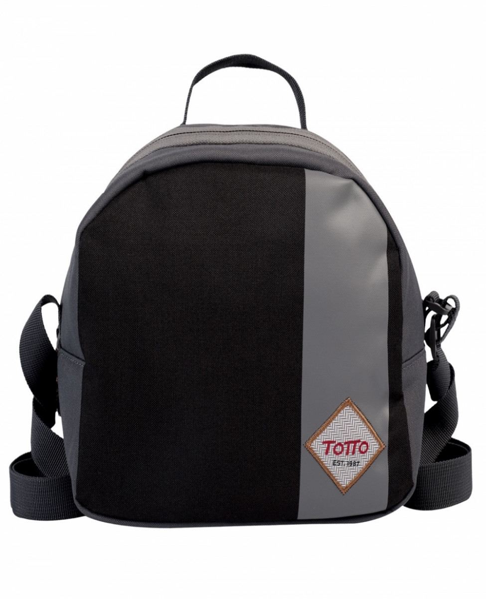 Lancheira Bolsa Térmica Totto Preta/Cinza | Loja da Criança