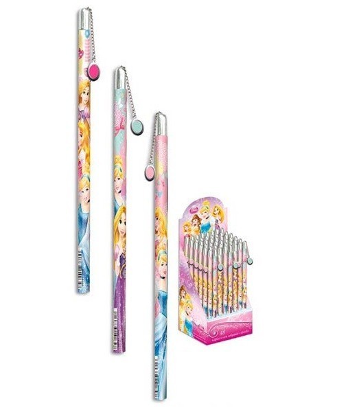 Lápis Princesas  com Pendente