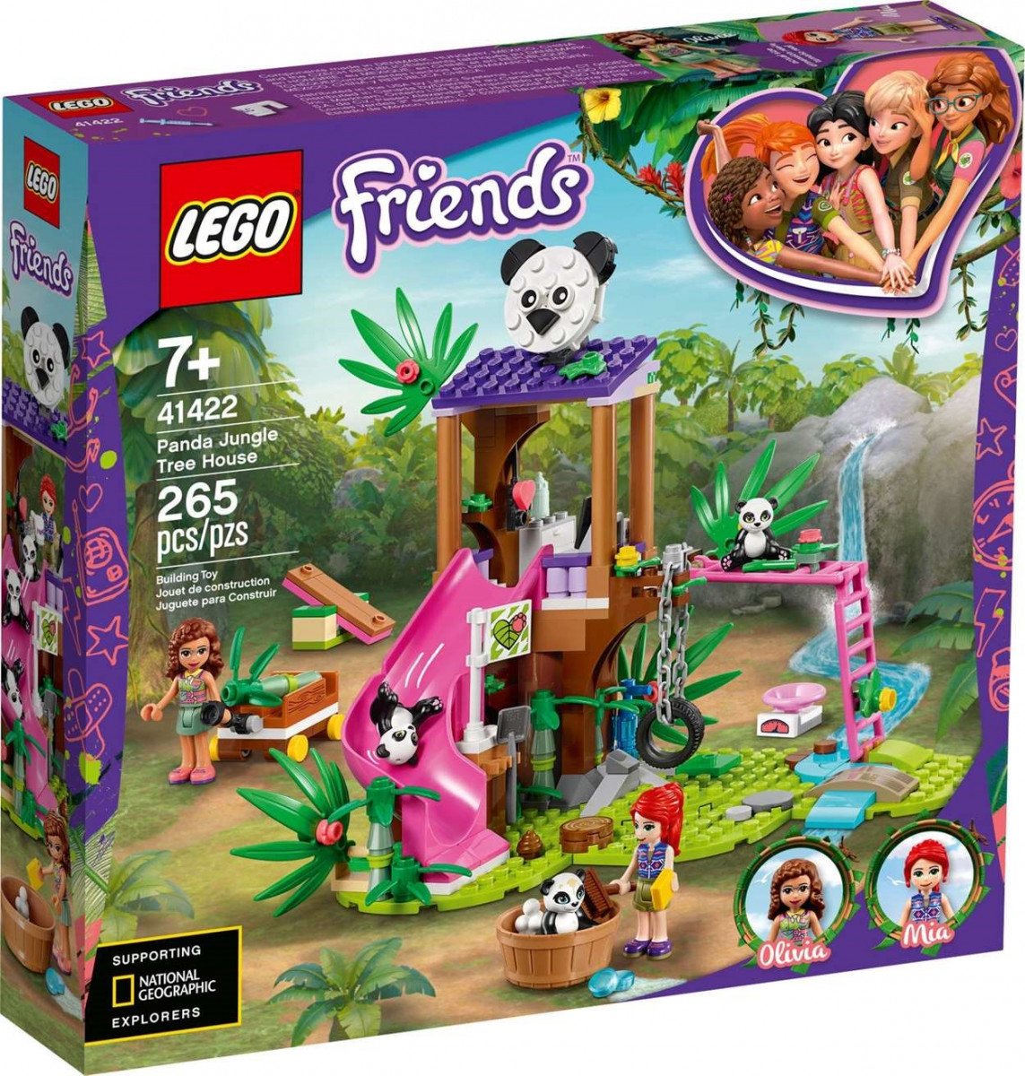 Lego Dla Dzieci 5 Lat Lego Friends Casa do Panda na Árvore Selva 41422 | Loja da Criança