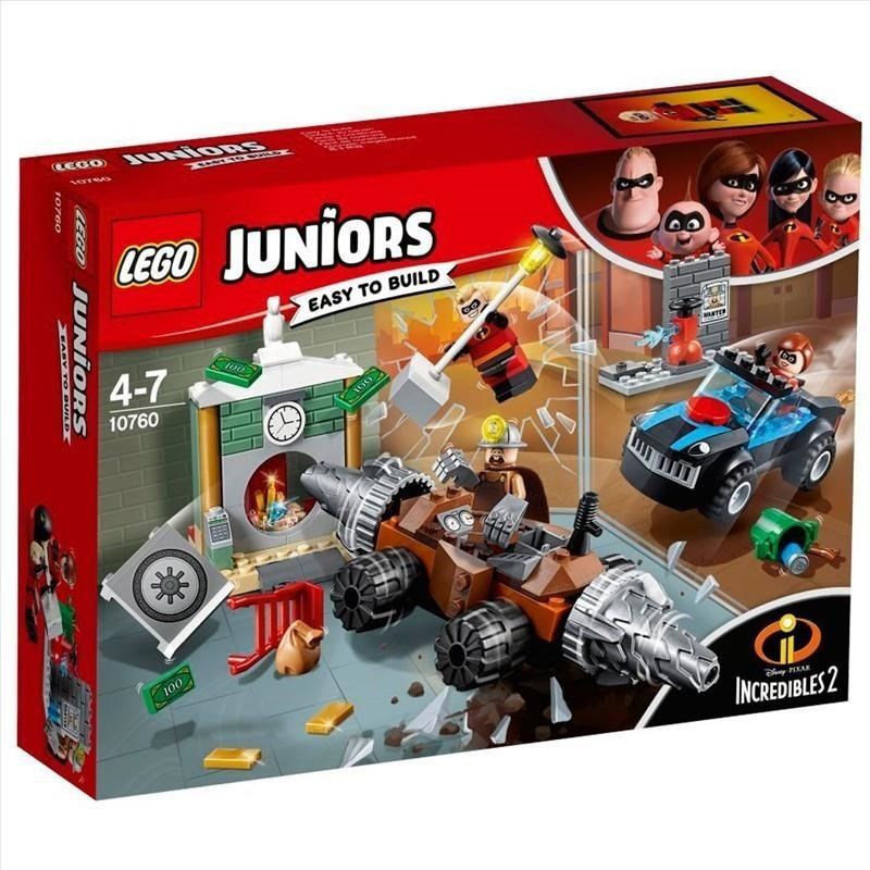 Juniors:  O Assalto ao Banco de Underminer  - 10760 (Idade mínima: 4 - 149 Peças)