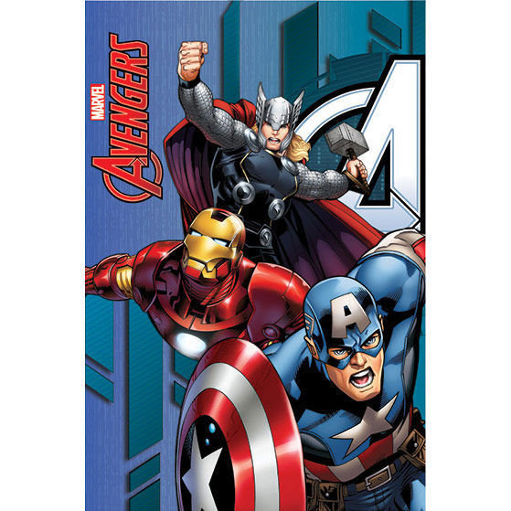 Marvel Avengers Fleecedecke – 150 X 100 Cm, Superweich Mit Comic-Design, Offizielles Lizenzprodukt