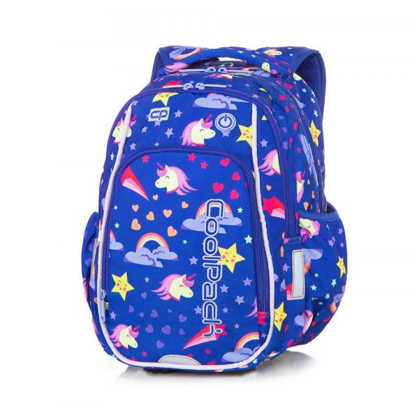 Mochila Escolar 38cm Strike  LED Unicorns