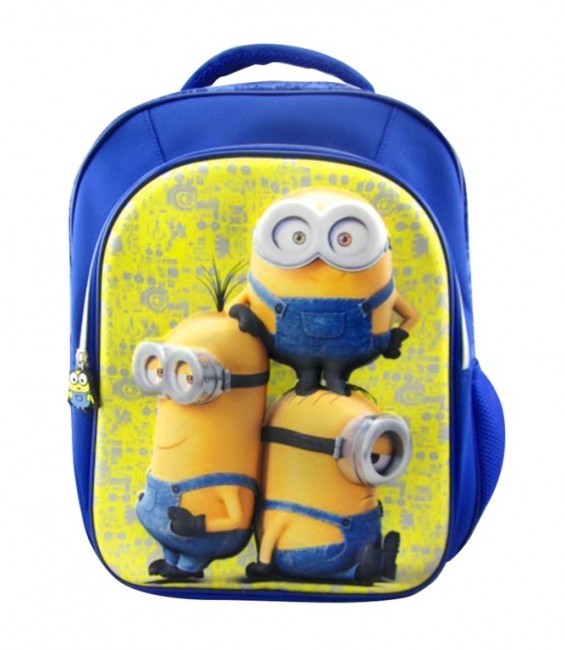 Mochila escolar 3D Minions yellow | Loja da Criança
