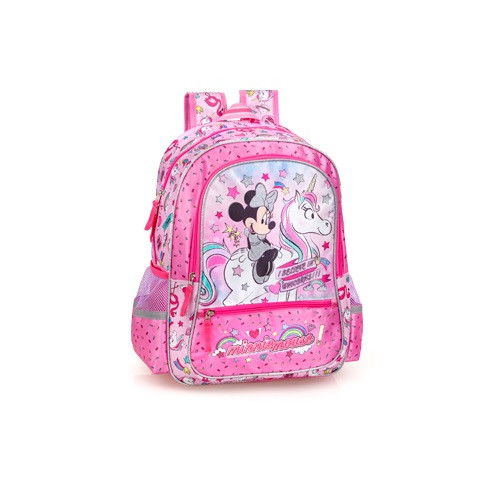 Mochila Escolar Premium 39cm Minnie I Believe in Unicorns