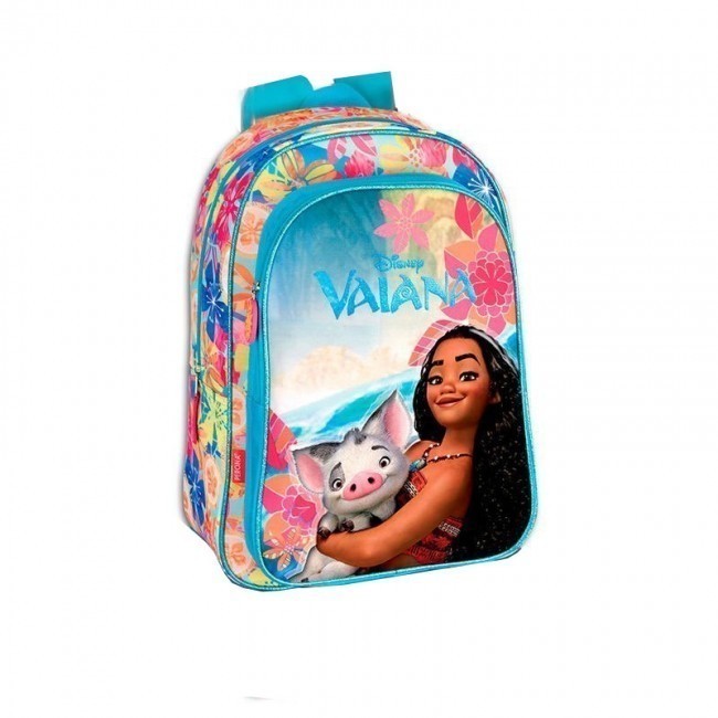 Mochila Niño Mochila Infantil Vaiana Adaptable A Carro, 22x10x27