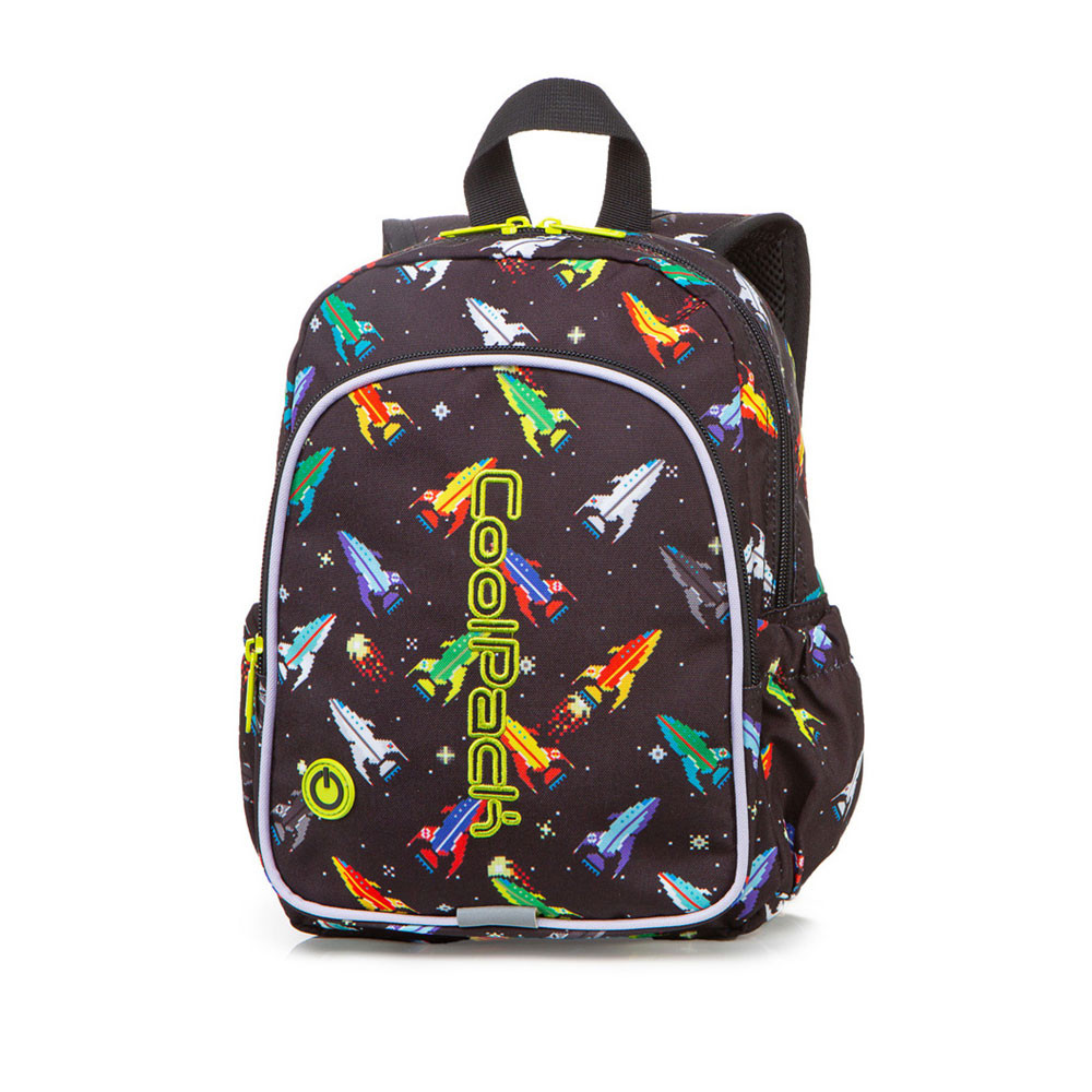 Mochila Pré Escolar 30cm  LED Rockets