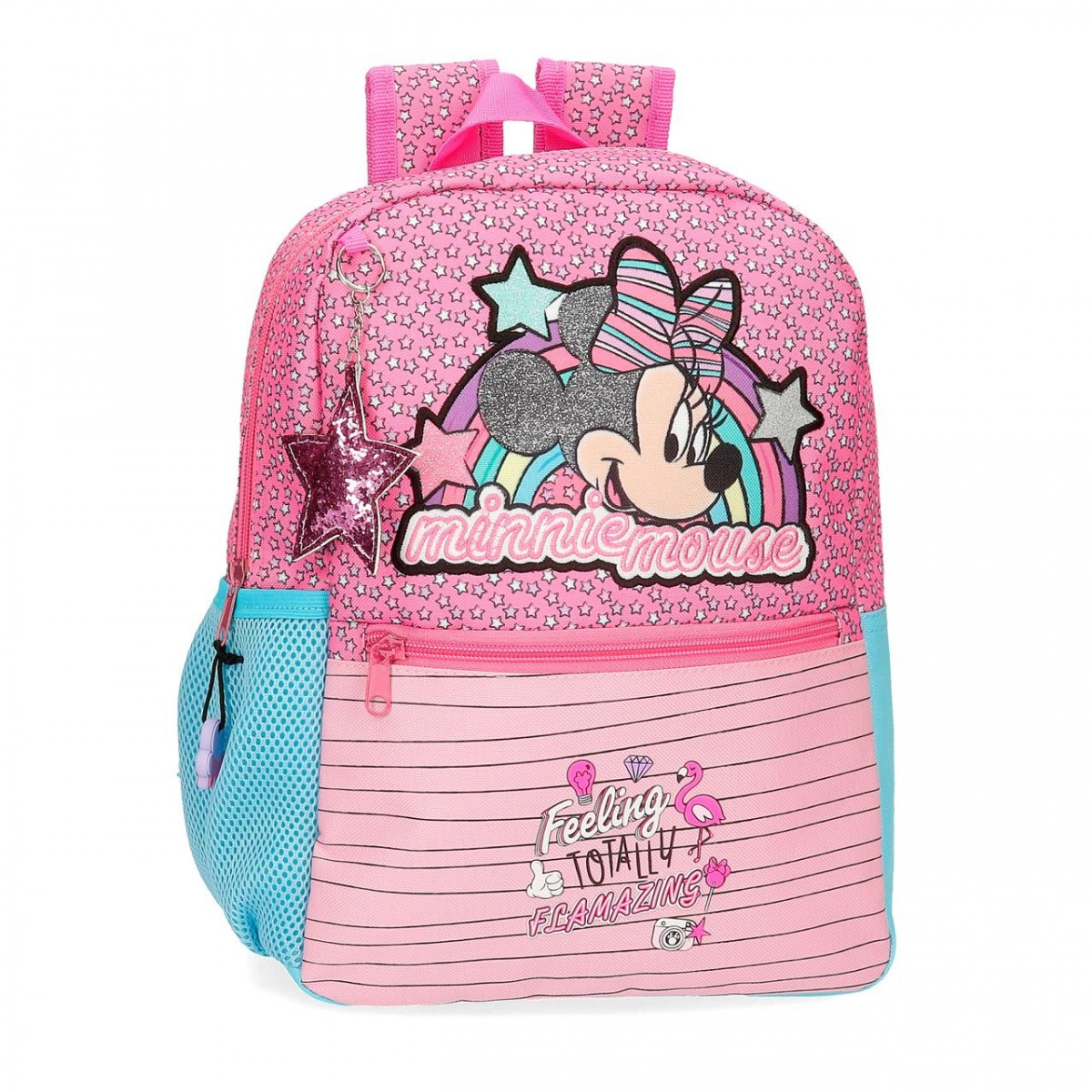 Mochila Pré Escolar adap trolley 32cm Minnie Pink Vibes