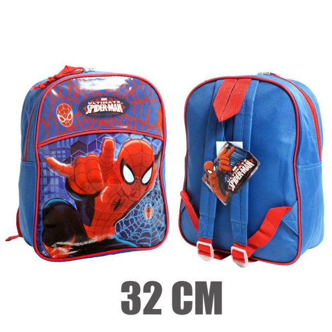 Mochila Spiderman Gray Espalda 12p 38220 Color Multicolor Diseño De La Tela Estampado