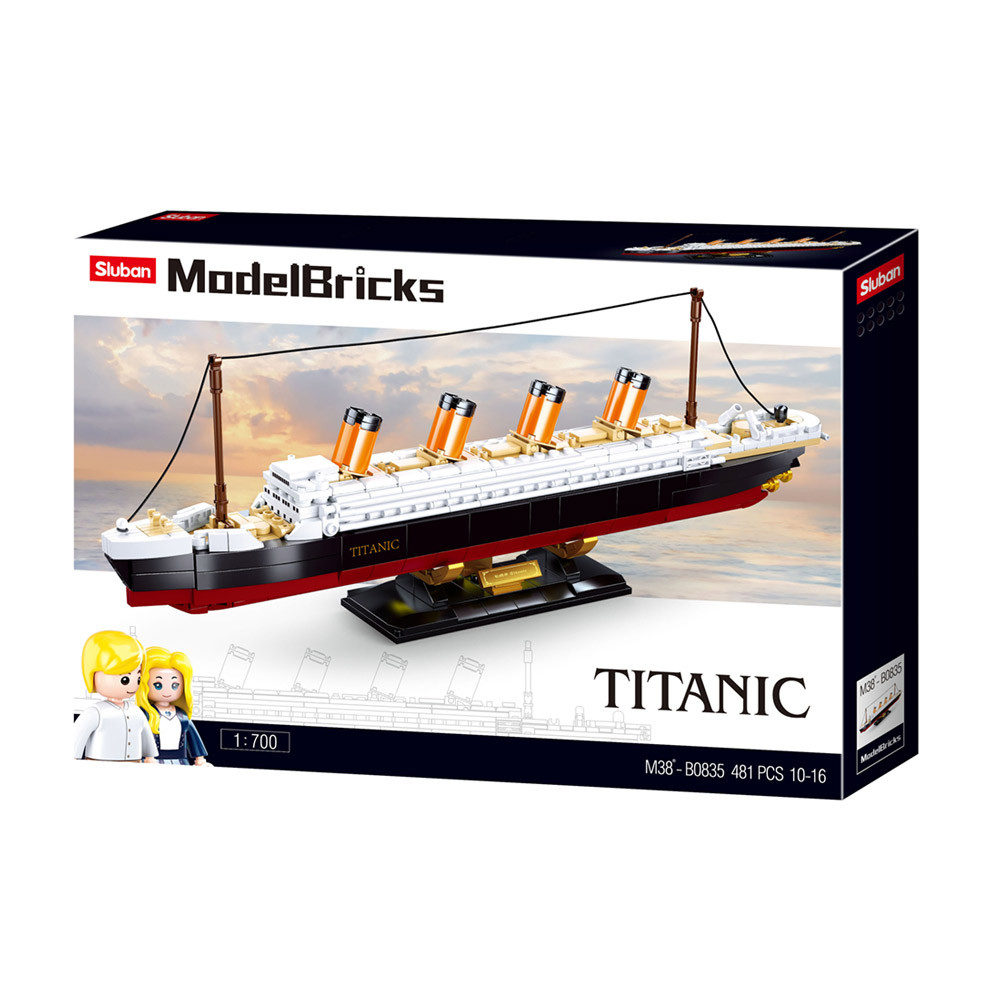 sluban model bricks titanic