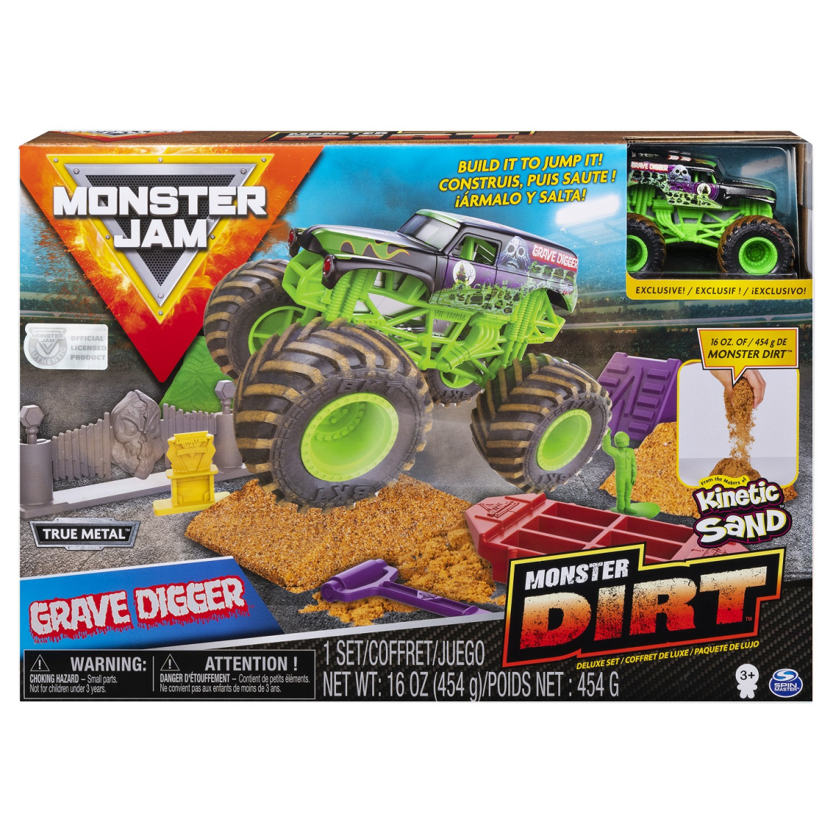 Monster Jam Grave Digger Playset Deluxe Loja da Criança