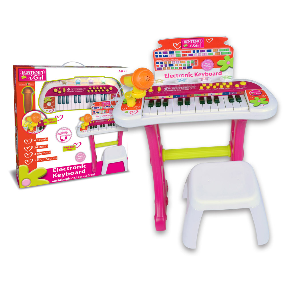 Teclado infantil com microfone Bontempi