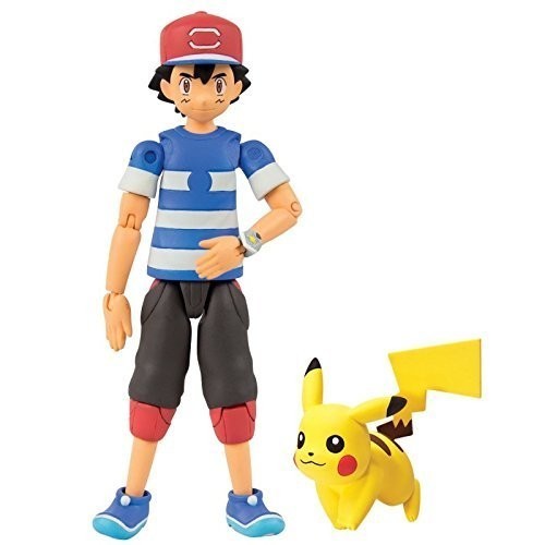 Boneco Brinquedo Pokemon Go Ash Pikachu