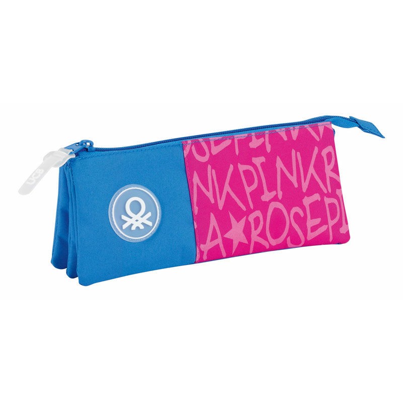 PORTATODO TRIPLE BIG Reisetasche Von BENETTON – Raspberry, Mit Trolley-Gurt