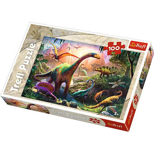 Educa Borrás - Dinossauros - Puzzle 100 peças, PUZZLE 100+ pçs