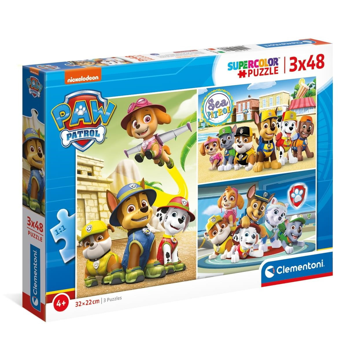 Puzzle 3x48 peças Patrulha Pata Aventura