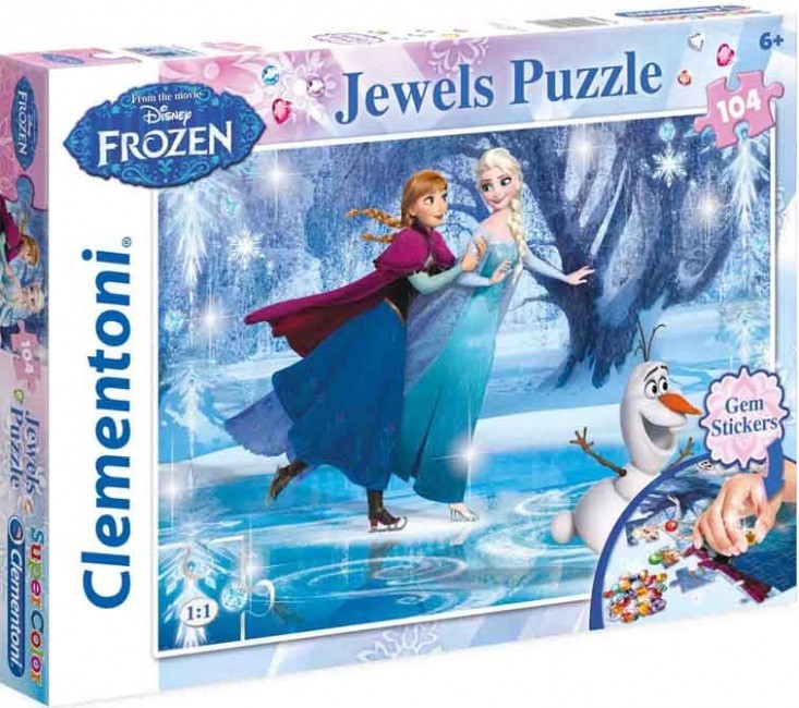 Puzzle com Jóias Frozen com a Elsa e Anna | Loja da Criança