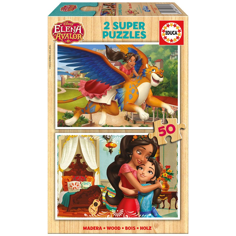 Puzzle madeira 50 peças Elena de Avalor Disney | Loja da Criança