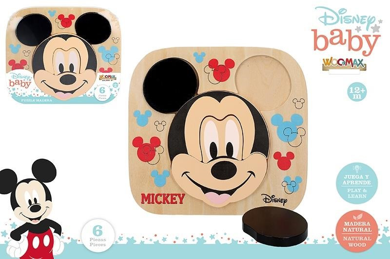 Puzzle Madeira Mickey Disney Baby | Loja da Criança